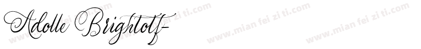 Adolle Brightotf字体转换